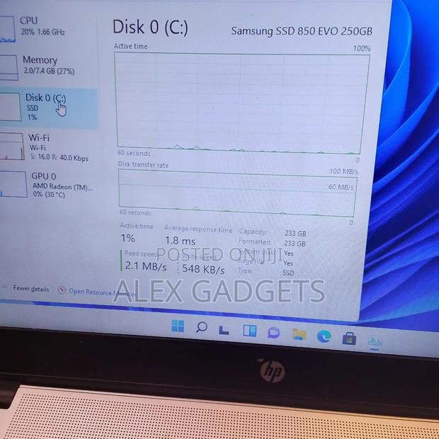 Laptop HP EliteBook 745 G4 8GB AMD A8 SSD 256GB photo 5