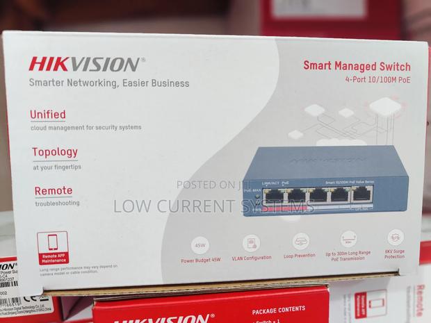 Hikvision Switch 4 Port Smart Managed Poe · Photo 3