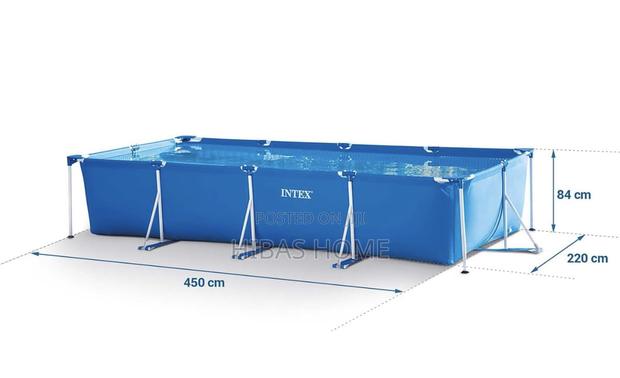 Intex Rectangular Family Size Swimming Pool 450x220 X84cm photo 2