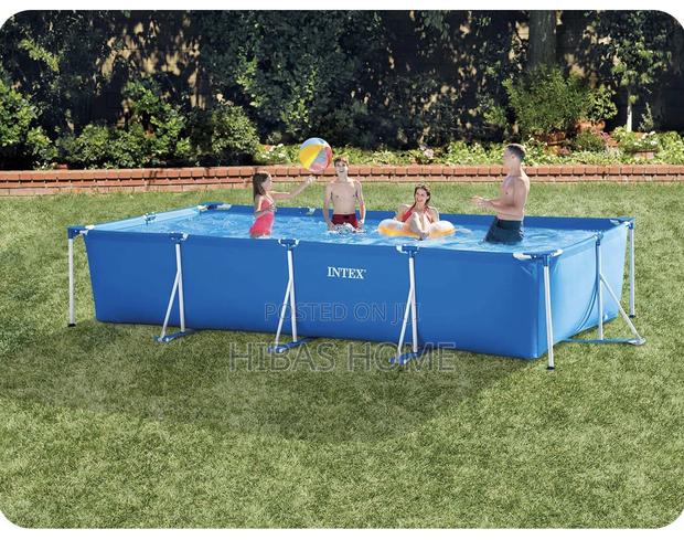 Intex Rectangular Family Size Swimming Pool 450x220 X84cm