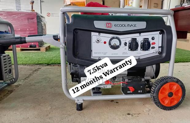 Ecoolmax 7.5kva Petrol Petrol 7.5kva Key Start Backup Power · Photo 2