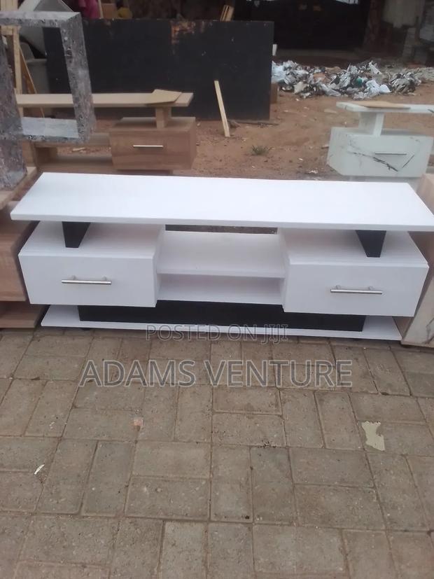 White TV Stand With Drawers · Photo 3