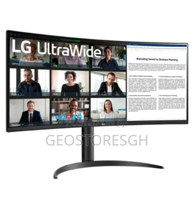 Lg - 34" Va Curved Ultrawide WQHD 100hz Monitor With HDR 10 photo 2
