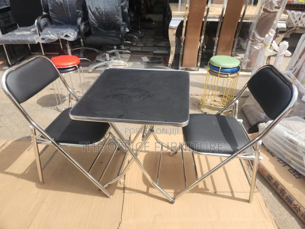 Quality Foldable Table With Two Matching Chairs · Photo 3
