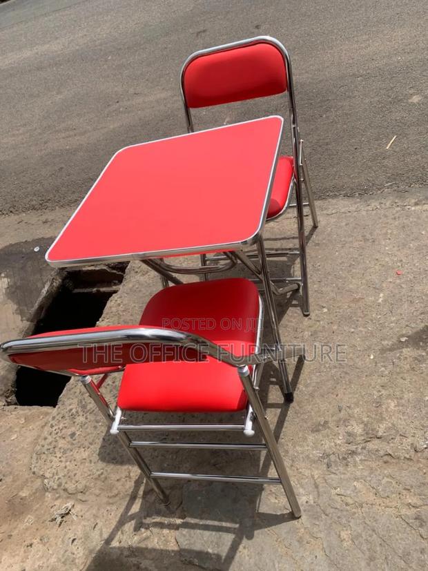 Quality Foldable Table With Two Matching Chairs · Photo 4