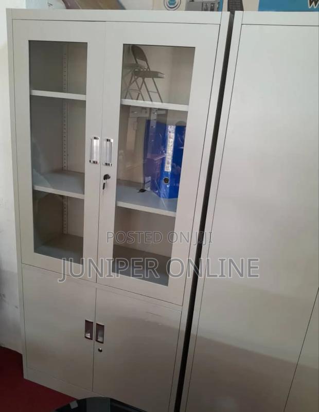 Office Cabinet White Glass Side · Photo 2