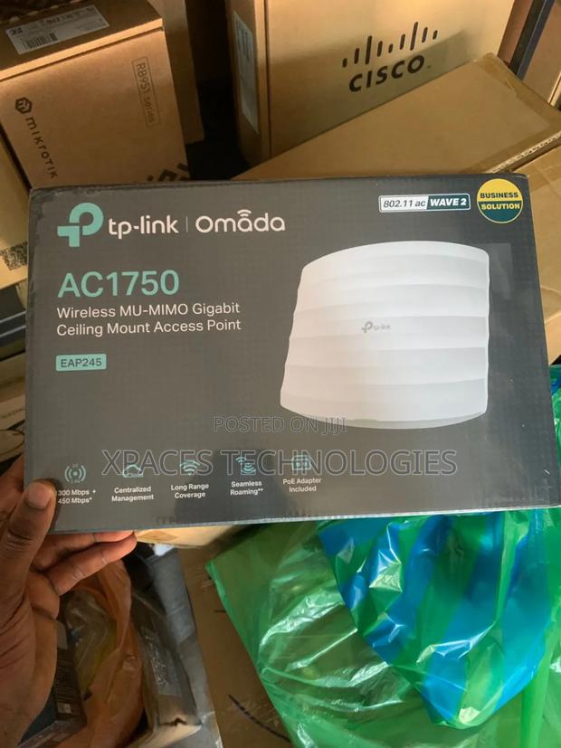 Tplink Ac1750 Wireless Mu-Mimo Gigabit Ceiling Ap(Eap245)