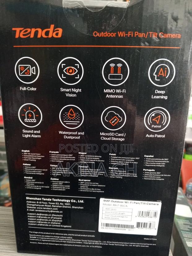 Tenda Rh7-Wca PTZ Outdoor Wifi Full Color 4mp Camera · Photo 4