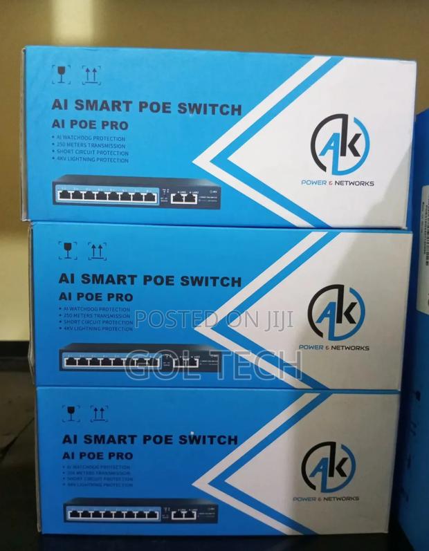 8port Ai Smart Poe Switch for Networking and CCTV Ak Power · Photo 3