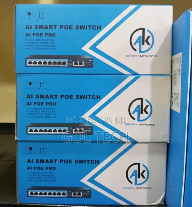 8port Ai Smart Poe Switch for Networking and CCTV Ak Power · Photo 4