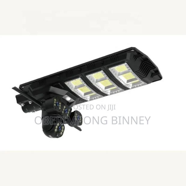 4g Solar Camera With Street Light Triple Lens Works All Sim photo 2