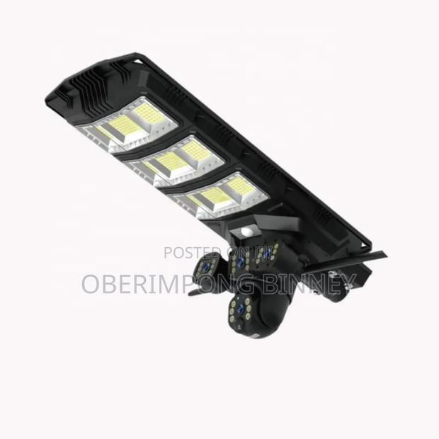 4g Solar Camera With Street Light Triple Lens Works All Sim photo 3