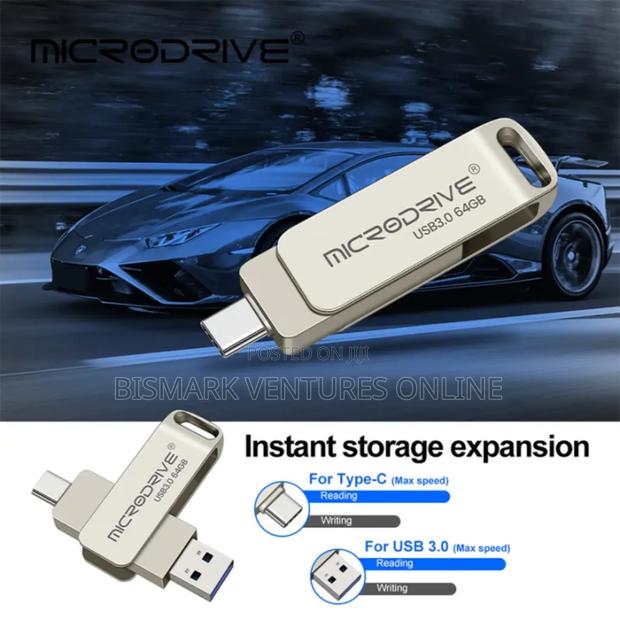 2 in 1 Otg 128g Pen Drive Metal photo 3