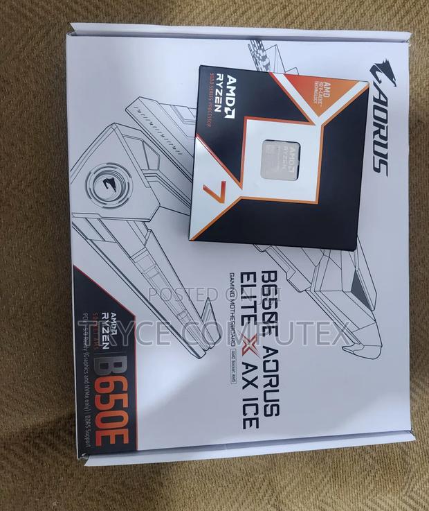 Amd Ryzen 7 9700x and Aorus B650e Elite Ax Motherboard · Photo 2