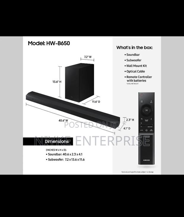 Samsung Hw-b650 3.1ch Soundbar photo 2