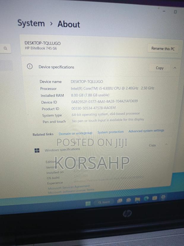 Laptop HP ProBook 650 G2 8GB Intel Core i5 SSD 256GB · Photo 3