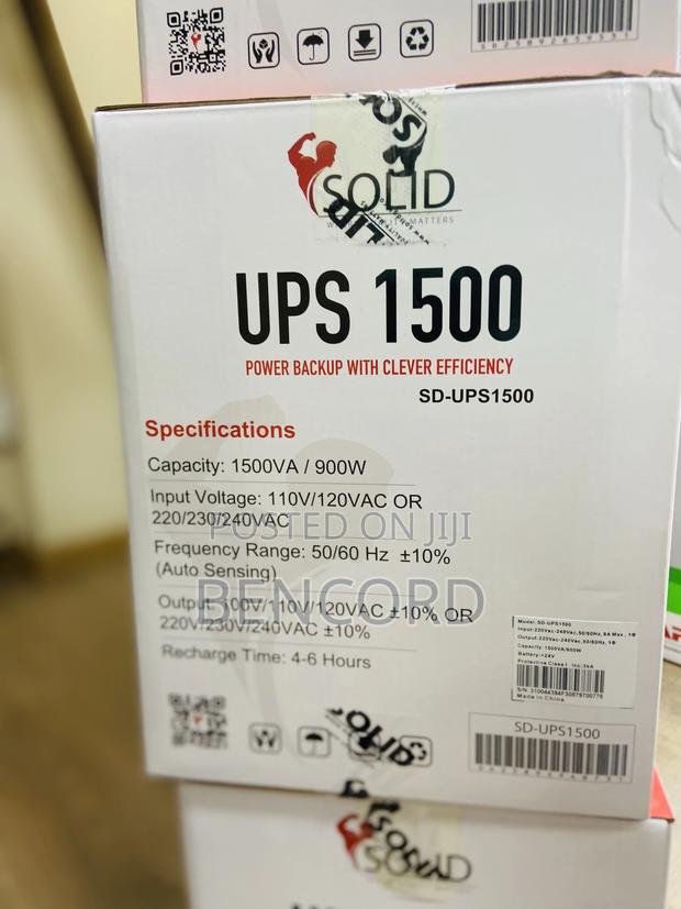 Solid Ups 1500va 900w(Sd-Ups1500) photo 5