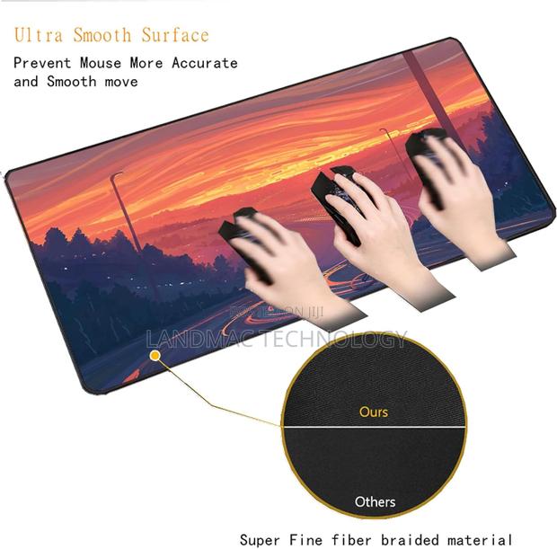 Extra Large RGB Sunset Pattern Mouse Pad - Led Light · Photo 3
