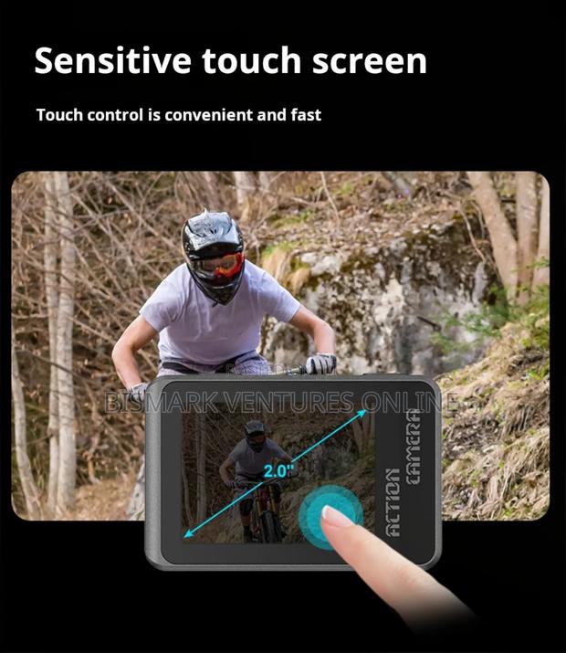 Ausek Pro Action 8k Uhd Camera With 50mp Photo Dual Screen. photo 13