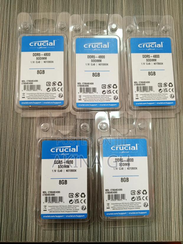 Crucial 8gb Ddr5 4800mhz Cl40 Laptop Ram Sodimm · Photo 3