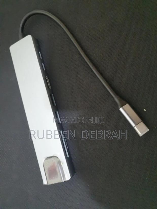 Usb C Hub 8 in 1 Type C 3.1 to Hdmi Adapter With Rj45 Sd photo 2