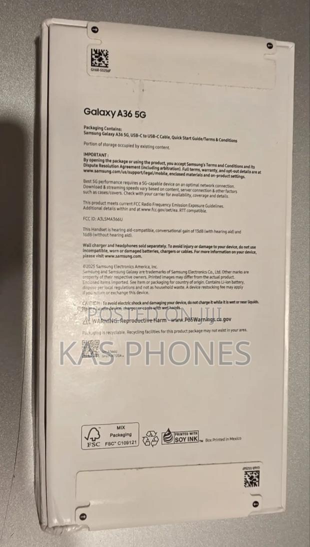 New Samsung Galaxy A36 256 GB White photo 2