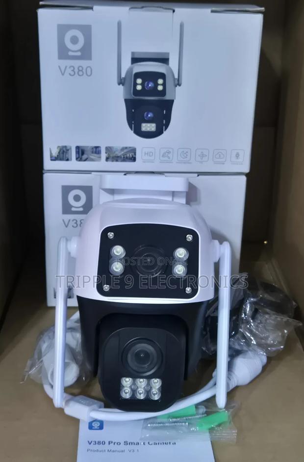 Dual Lens V380 Pro CCTV Wireless / Wired Camera