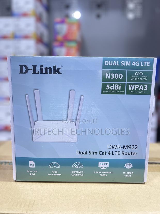 D-Link Wireless N300 Dual Sim 4g Lte Router DWR-M922 · Photo 4
