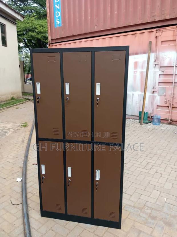 Six Doors Cabinet For Your Office (Coffee Color) · Photo 2