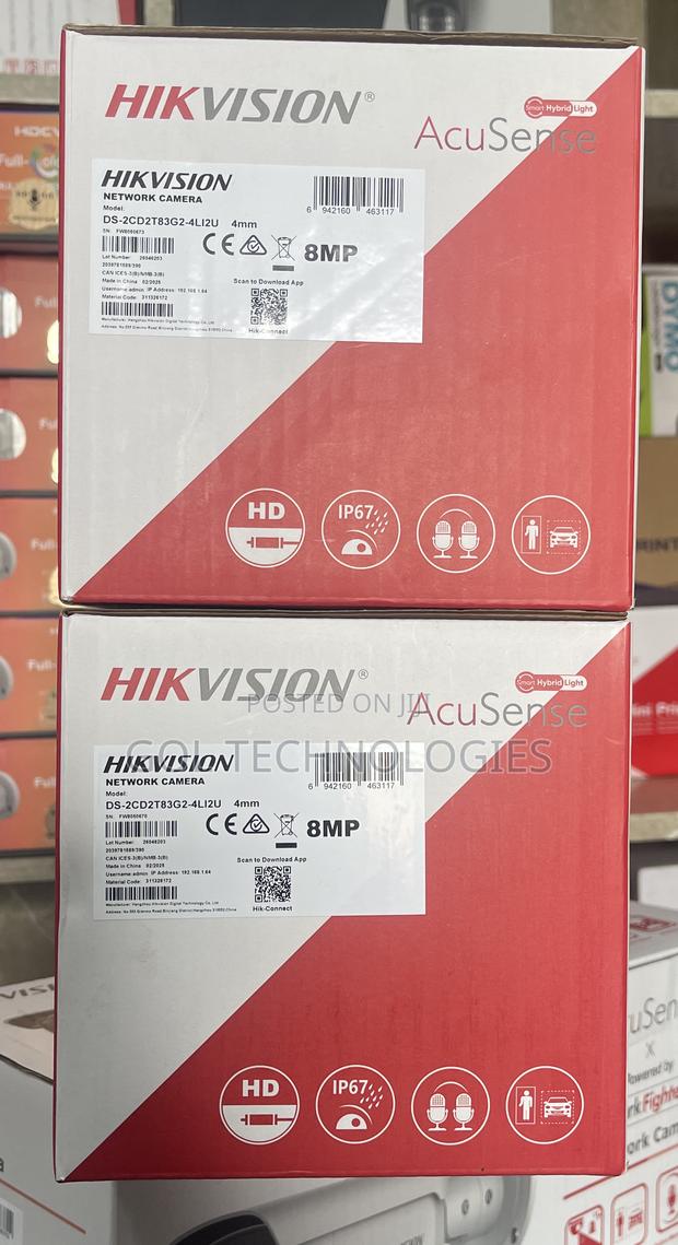 Hikvision Acusense 8mp Camera With Audio Ds-2cd2t83g2-4li2u · Photo 4