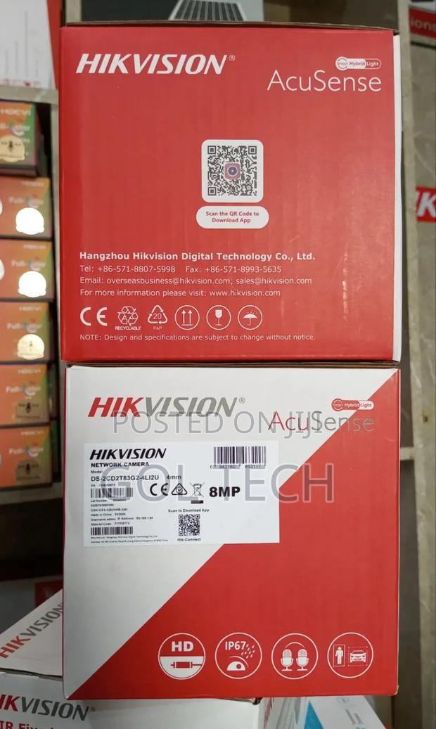 Hikvision Acusense 8mp Camera 2way Audio Ds-2cd2t83g2-4li2u · Photo 4