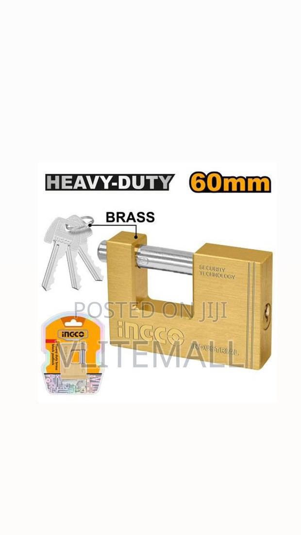 Heavy Duty Brass Block Padlock 60mm · Photo 4