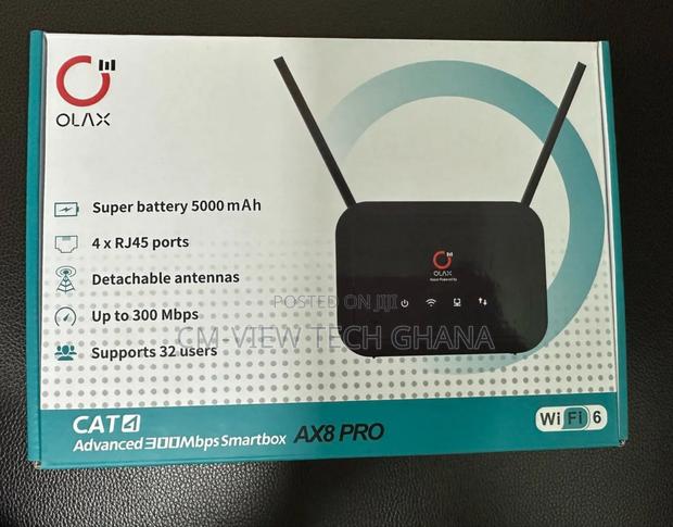 Olax Ax8 Pro Universal Sim Router + Backup Battery · Photo 4