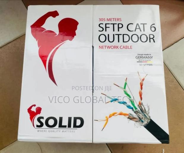 Solid SFTP Cat 6 Outdoor Network Cable 305m · Photo 1