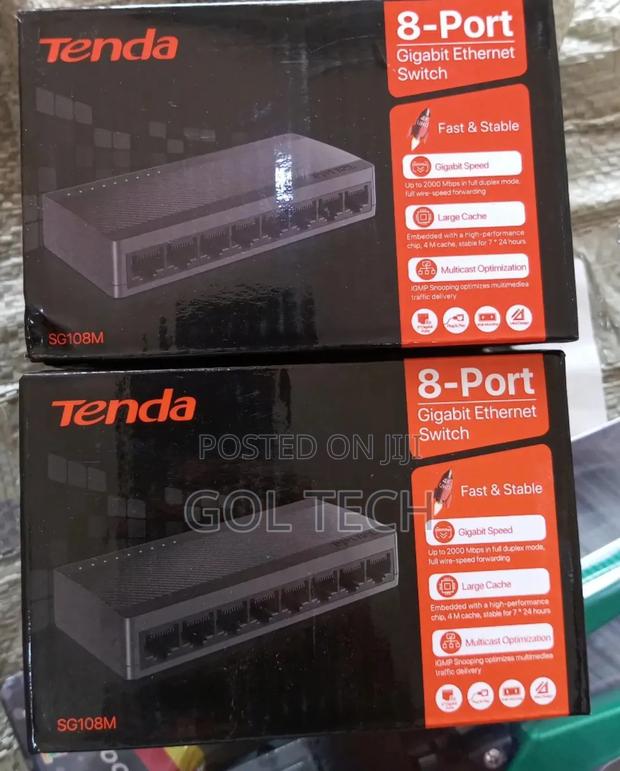 8 Port Gigabit Ethernet Switch Tenda Sg108m · Photo 4