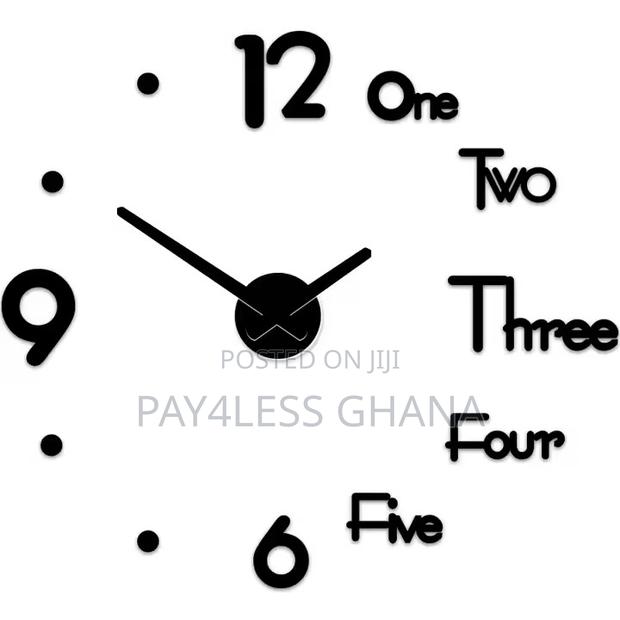3d Diy Framless Large Wall Clock photo 3