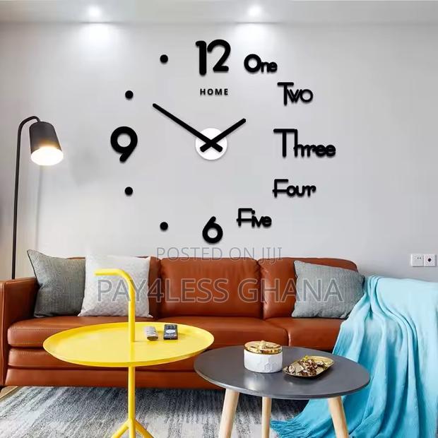 3d Diy Framless Large Wall Clock photo 5