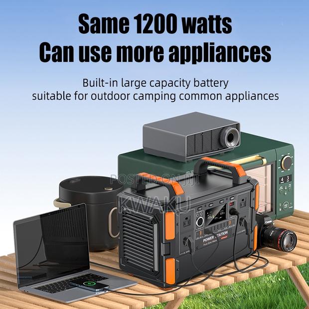 1,200w Solar Outdoor 2in1 Charging Generator photo 4