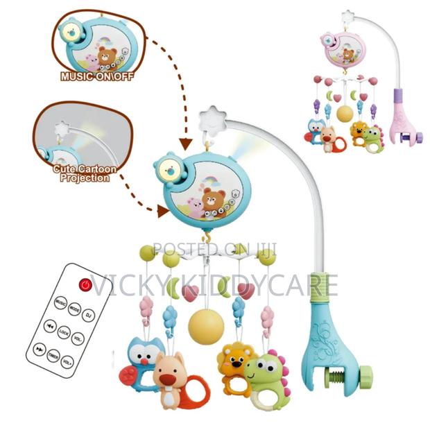 Musical Baby Crib Mobile With Rotating Toys Infant Bed · Photo 3
