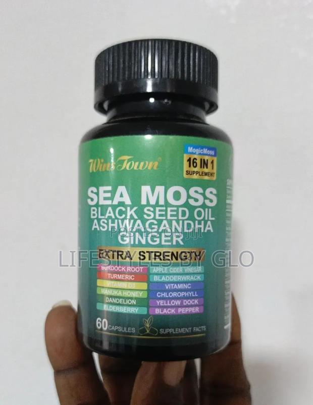 16in1 Sea Moss +Ashwagandha+ Black Seed Extra Strength 60caps · Photo 2