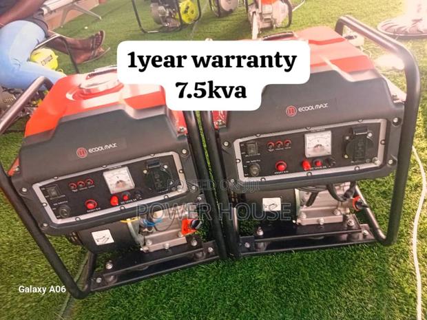 Zephyrloop Ecoolmax Petrol 7.5kva Generator 8500watts · Photo 2
