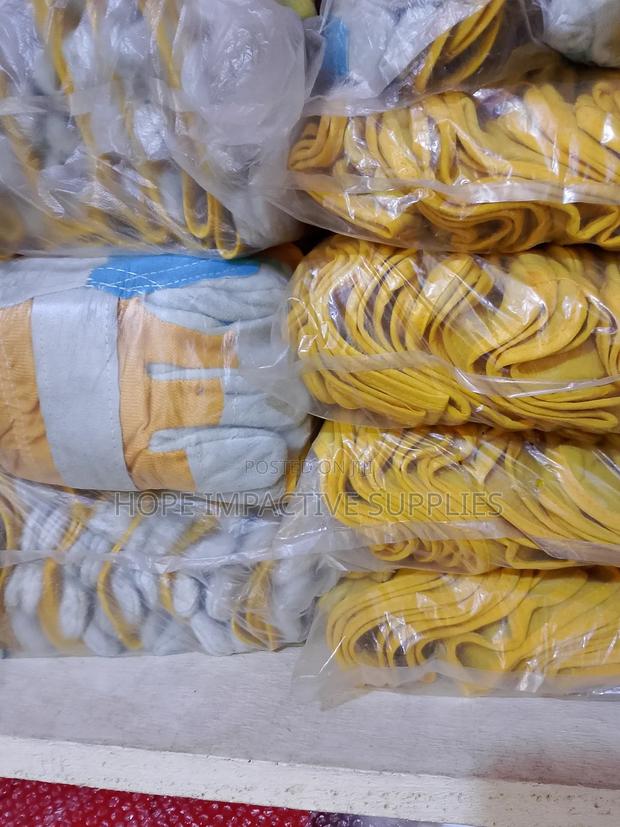 Combination Leather Gloves - Double Palm.