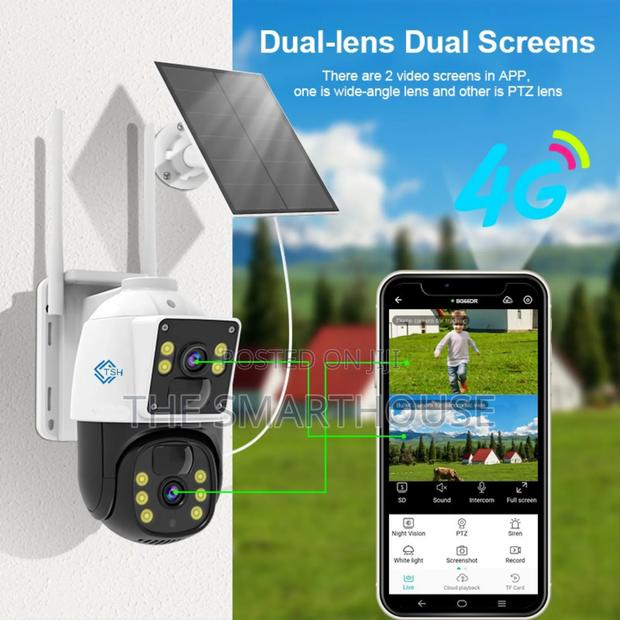 Smart Solar 4g Dual Lens CCTV (Free 256g Memory Card) photo 2