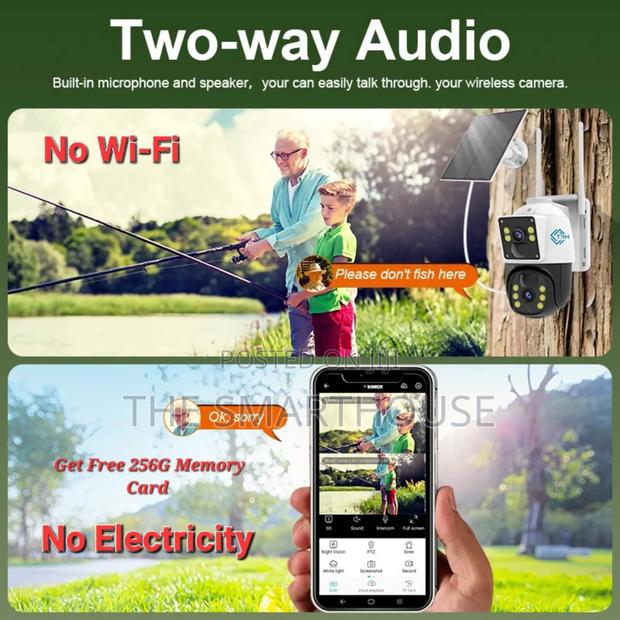 Smart Solar 4g Dual Lens CCTV (Free 256g Memory Card) photo 4