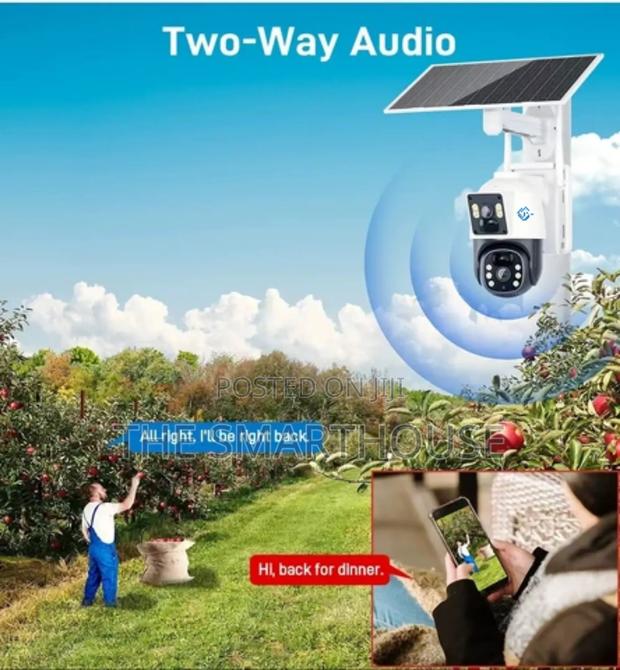 Smart Solar 4g Dual Lens CCTV (Free 256g Memory Card) photo 6
