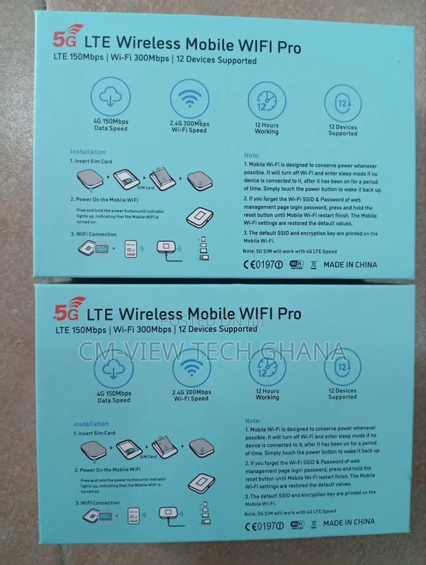 T-Elek 4g/5g Lte Universal Sim Wireless Pocket Wifi Pro photo 2
