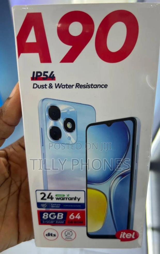 New Itel A90 64 GB Black