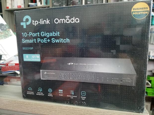 Tp-Link Omada 10 Port Gigabit Smart Poe+ Switch 61w Sg2210p · Photo 4