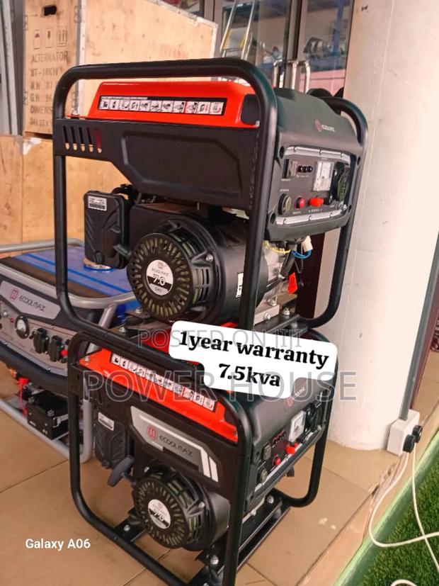 Omega Panel Ecoolmax Petrol Generator 7.5kva 8500watts · Photo 2