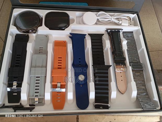 D13-Gs Smart Watch With 2 Smartwatches and 7 Straps - Black photo 7